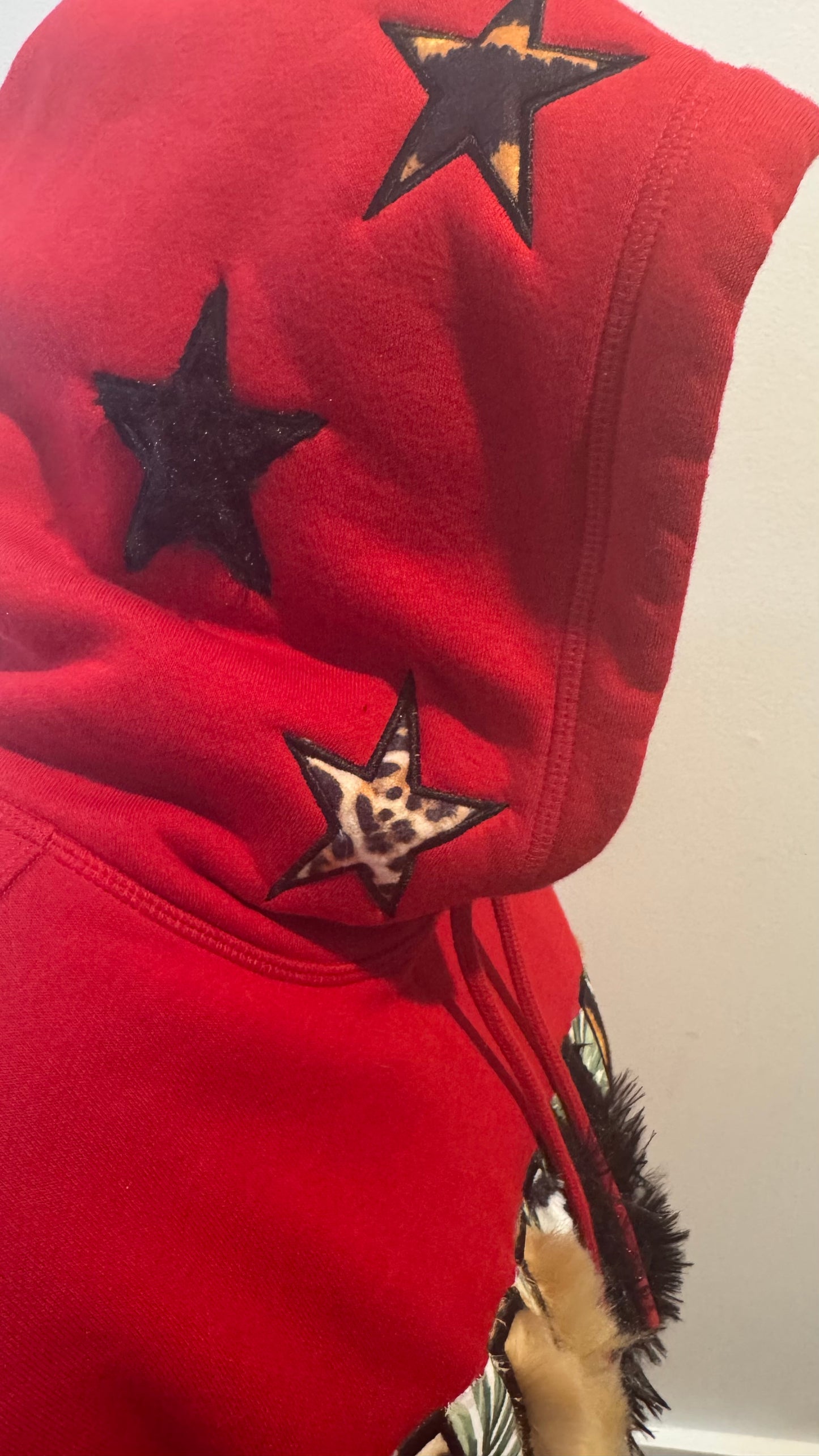 “ANIMAL” hoodie in red