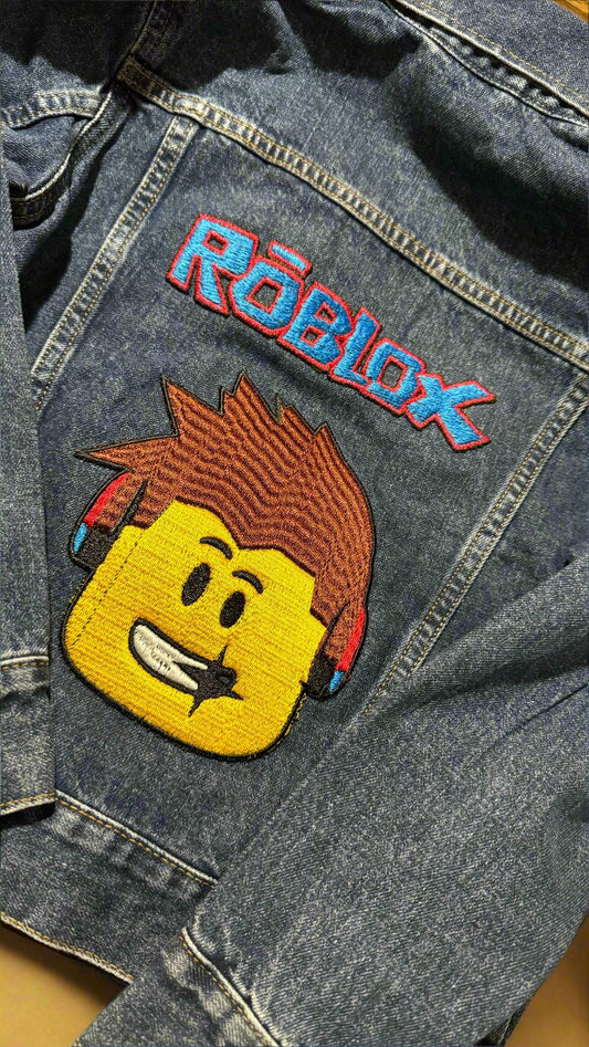 Boys/Girls Roblox Jean Jacket With Matching Jeans.