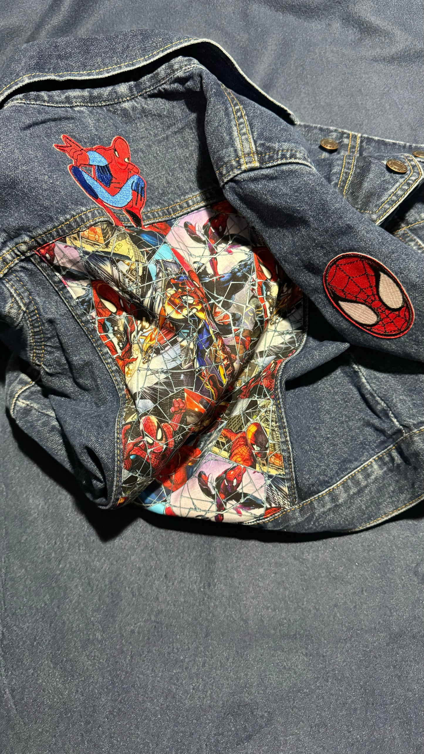 Spiderman Jean Jacket