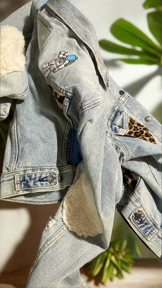 Men's Jean Jacket/ Oversized women's Jean Jacket